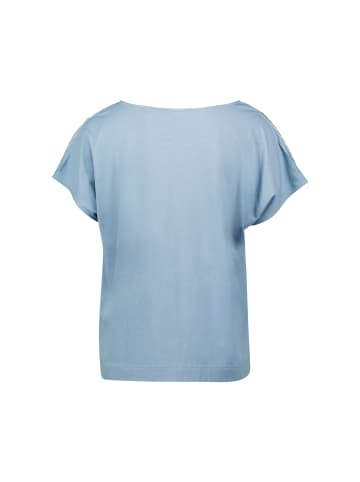 Zero  Shirt gestreift mit Blätterdruck in Patch CreamBlue