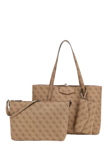 Guess Handtasche Eco Brenton in Latte logo