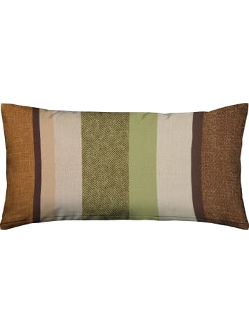 Erwin Müller Fein Biber Kissenbezug in braun-grün