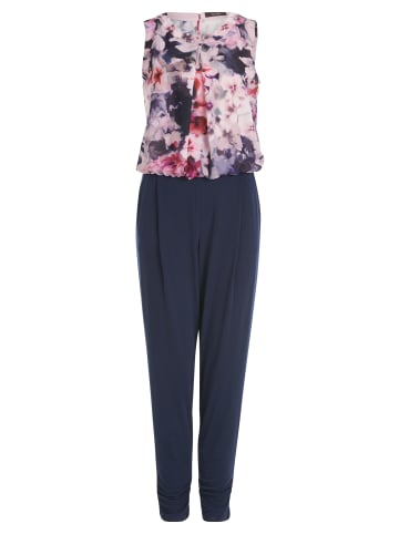 Vera Mont Jumpsuit mit Cut-Outs in Rosé/Dark Blue