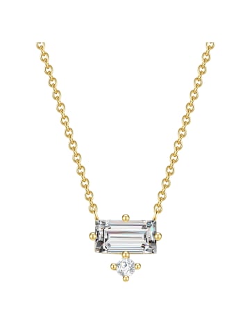Glanzstücke München Halskette Sterling Silber Zirkonia in gelbgold