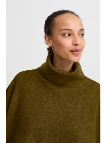 b. young BYVIKSI PONCHO 1 - normal in Military Olive Melange