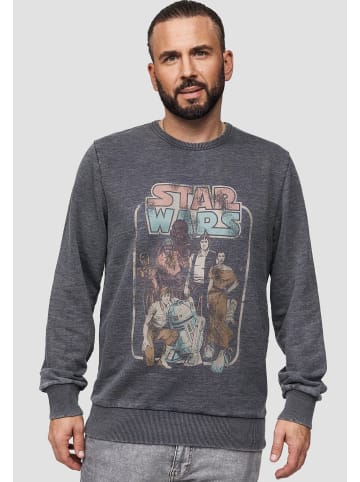 Recovered Sweatshirt Star Wars Return Of The Jedi Group Comic Vintage in Grau