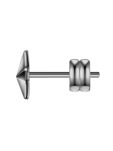 True Rebels Ohrstecker Stern aus Edelstahl in gunmetal