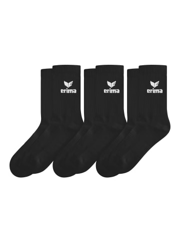 erima Kinder Sportsocken 3-Pack in schwarz
