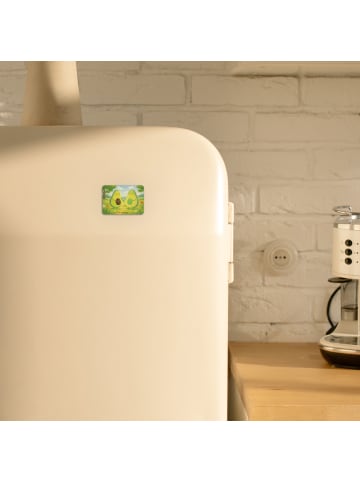 Mr. & Mrs. Panda Kühlschrankmagnet Avocado Pärchen Design ohne S... in Weiß