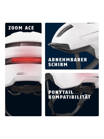 ABUS Fahrradhelm PURL-Y ACE in polar white