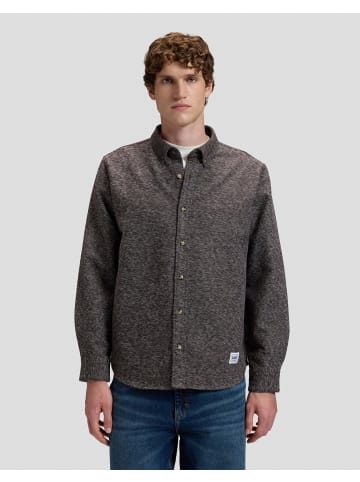 Lee Langarmhemd Workwear Button Down in Chocolate Torte