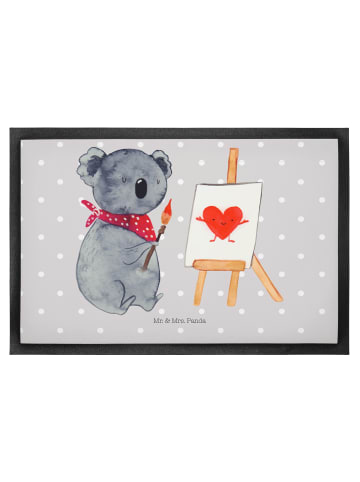 Mr. & Mrs. Panda Schuhabstreifer Koala Künstler ohne Spruch in Grau Pastell