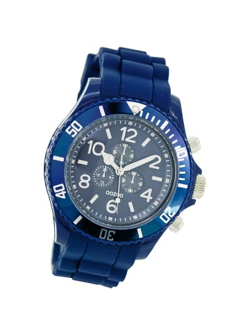 Oozoo Analog-Armbanduhr Oozoo Timepieces dunkelblau groß (ca. 43mm)