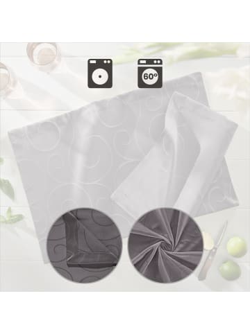Erwin Müller Jacquard, Baumwollmischung Tischset 2er-Pack Oberhausen in anthrazit