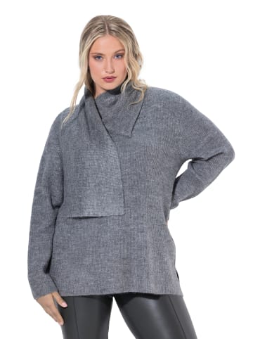 Ulla Popken Pullover in betongrau