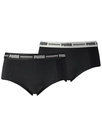 Puma Boxershorts Iconic Mini Short 2P in Schwarz