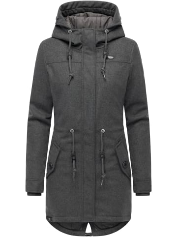 ragwear Wintermantel Ellba Coat A YOUMODO in Stone Grey
