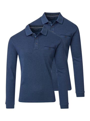 Casa moda Poloshirt Basic in Blau