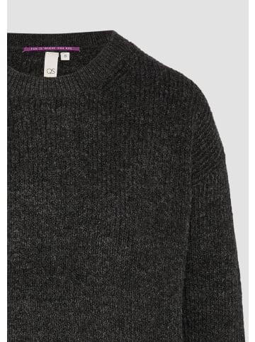 QS Strickpullover langarm in Grau