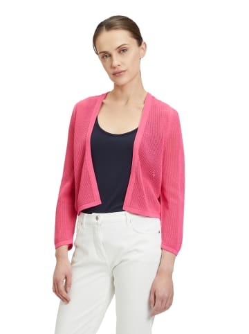 Betty Barclay Sommer-Strickjacke mit 3/4 Arm in Pink Flambé