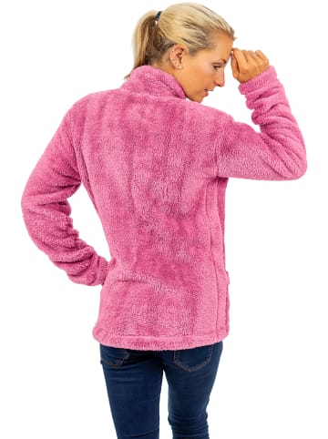 Reichstadt Damen Regular Fit Fleecejacke Kuschelig in Rosewood