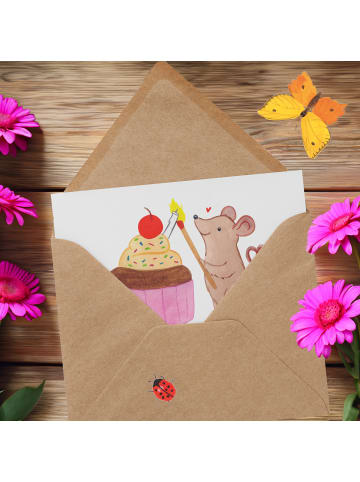 Mr. & Mrs. Panda Glückwunschkarte 7. Geburtstag Sonnenschein mit... in Weiß