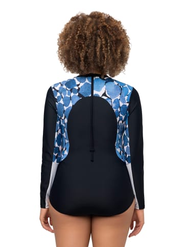 Ulla Popken Badeanzug in marine