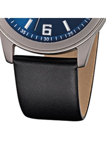 Regent Analog-Armbanduhr Regent Titan-Uhren schwarz mittel (ca. 38mm)