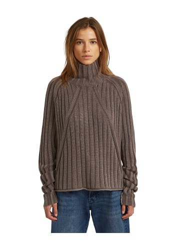 G-Star Raw Washed Loose Turtle Knit Pullover deep brown gd