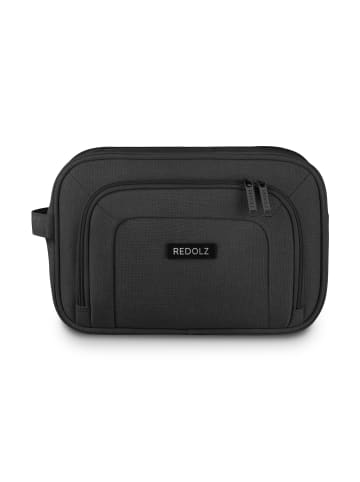 Redolz Essentials 12 Kulturbeutel 30 cm Doppelzip in black
