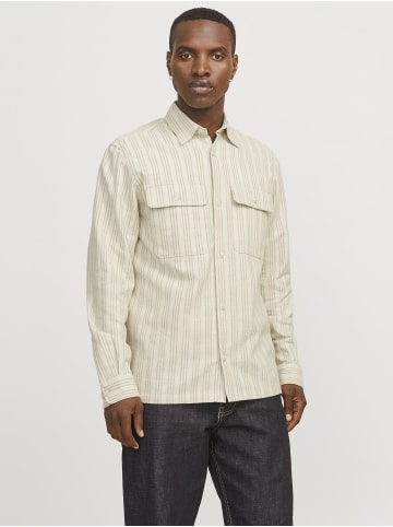 Jack & Jones Overshirt in Cloud Dancer