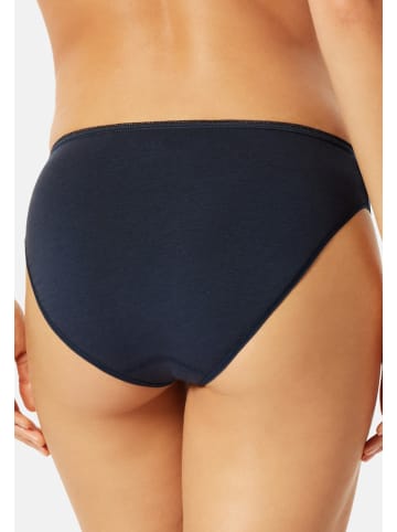 UNCOVER BY SCHIESSER Tai Slip Bamboo Cotton in Dunkelblau