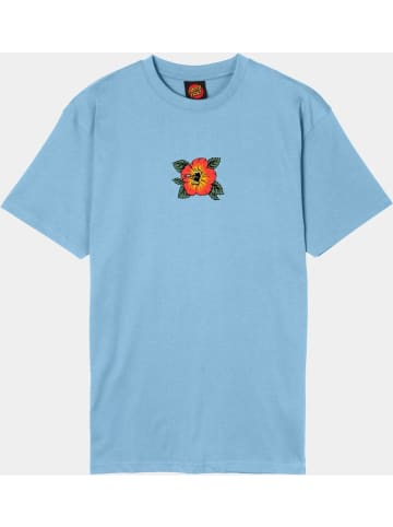 Santa Cruz T-Shirt "Screaming Hibiscus Front T-Shirt" in Blau