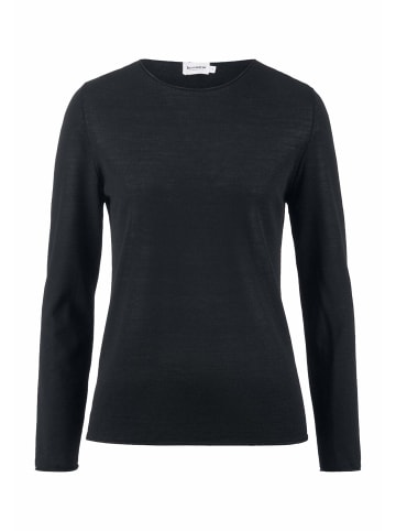 Hessnatur Strick Pullover in schwarz