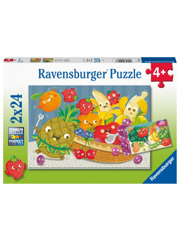 Ravensburger Ravensburger Kinderpuzzle - Freche Früchte - 2x24 Teile Puzzle für Kinder ab...