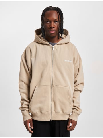PEGADOR PEGADOR Zip-Kapuzenpullover in vintage washed kingdom beige