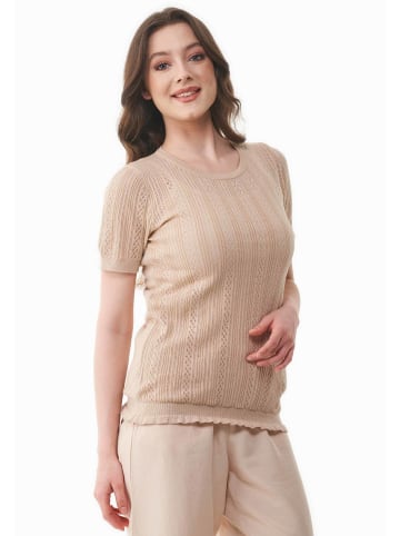 Organication Pullover "WOR17586" in Zartbeige