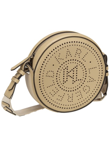 Karl Lagerfeld Bodybag K/Circle Round CB Perforated in Safari