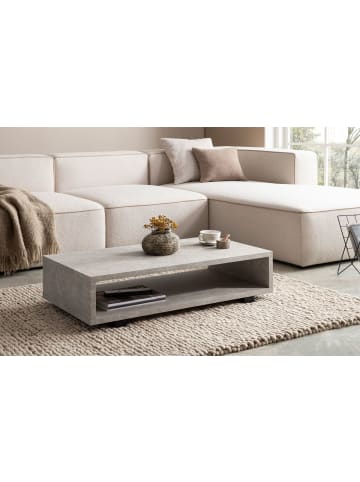 FineBuy Couchtisch in Beige / MDF / 100x50x25