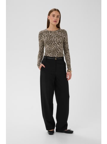 Soaked in Luxury Langarm-Shirt SLHanadi Slim fit in Brown Leopard Print