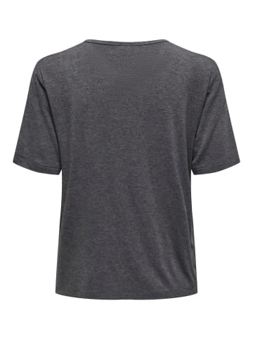 JACQUELINE de YONG T-Shirt 2er-Set  Weich Regular Fit Rundhals in grau/dunkelgrau