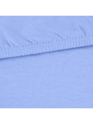 Traumschloss Premium Plus Edel-Jersey Spannbettlaken in mittelblau