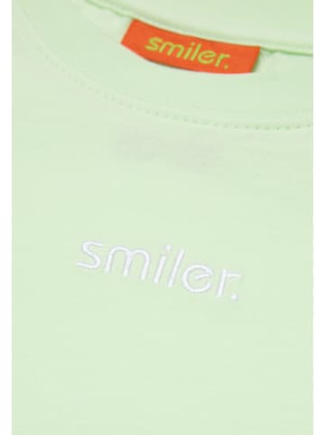 smiler. T-Shirt mini-laugh. in grün