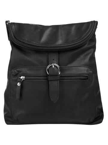 Forty degrees Rucksack echt Leder in schwarz
