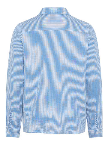 Kangaroos Hemdbluse in weiß-blau gestreift