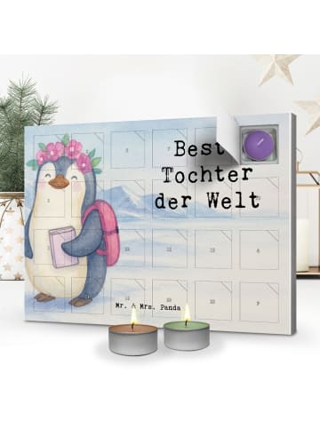 Mr. & Mrs. Panda Duftkerzen Adventskalender Pinguin Beste Tochte... in Weiß