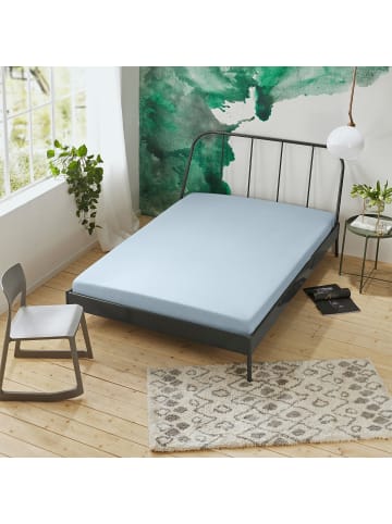 Erwin Müller Interlock-Jersey Spannbettlaken Nürnberg in hellblau