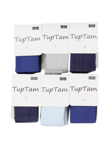 TupTam 6er- Set Strickstrumpfhose in blau