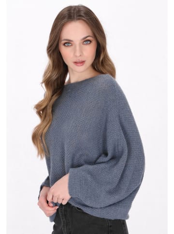 DreiMaster Vintage Women Pullover in grey blue