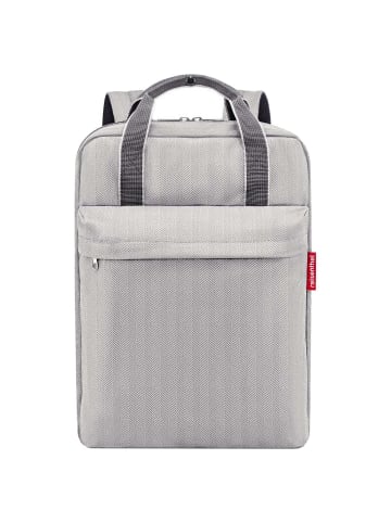 Reisenthel allday Rucksack M - Rucksack 15.6" 39 cm (cord grey) in herringbone grey