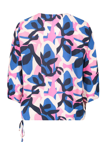 BETTY & CO Blusenshirt mit Print in Dark Blue/Pink