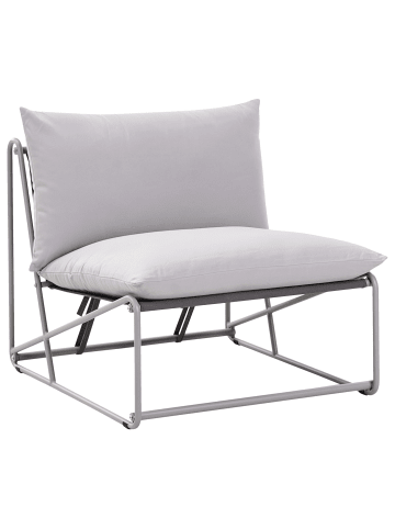 Beliani Gartenstuhl PICO in Grau - (W) 89 x (H) 88 x (L) 88 cm