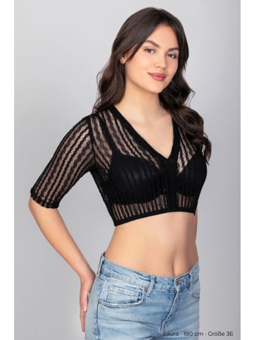Edelnice Dirndlbluse Anna Schwarz in schwarz